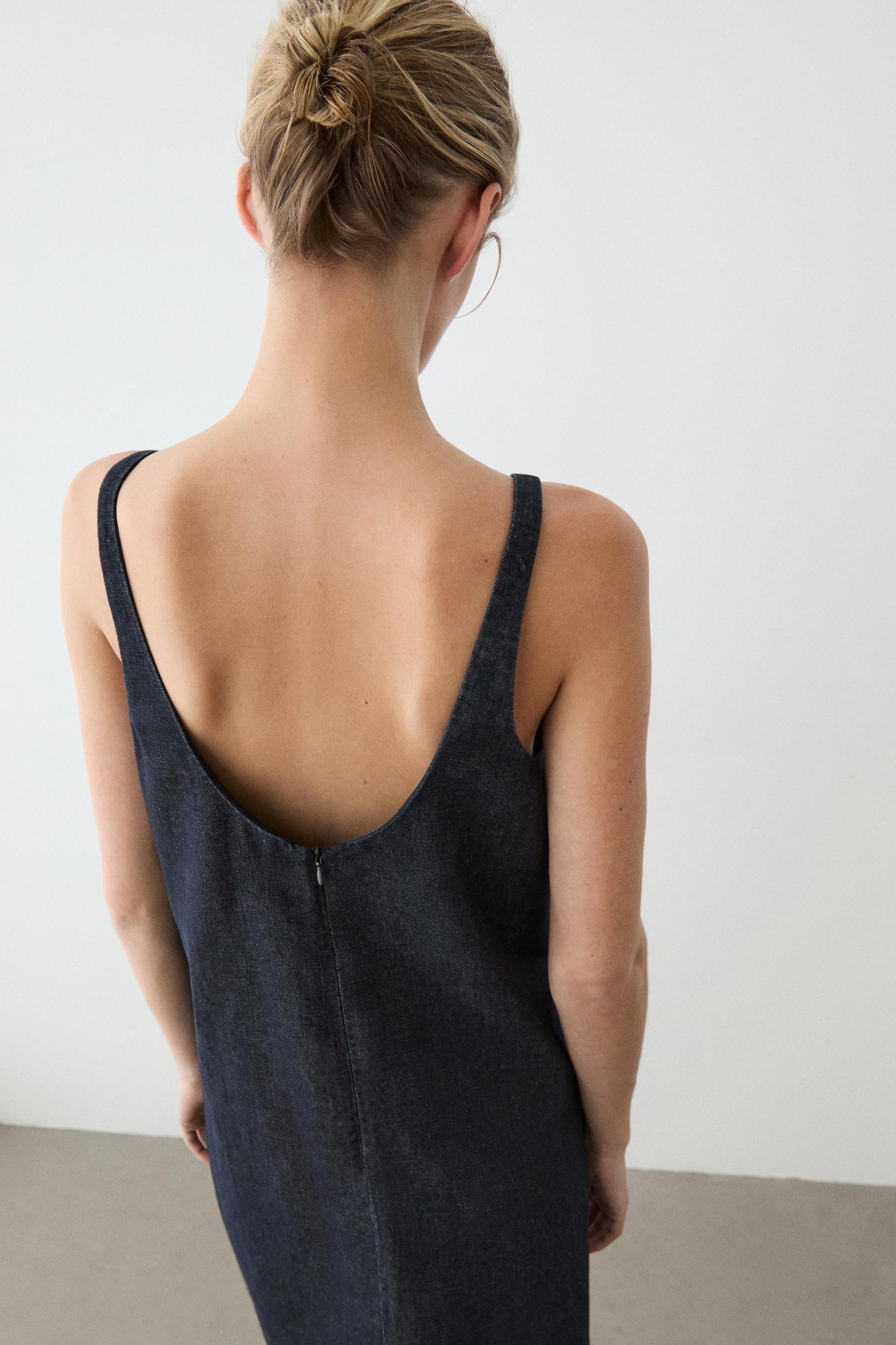Denim mini dress